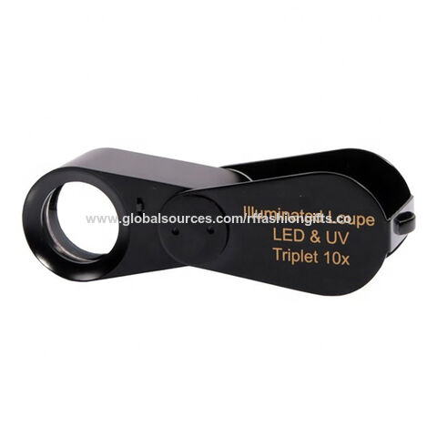 Buy Wholesale China Rechargeable Led And Uv Loupe Pocket Magnifier With Led  Light & Pocket Magnifying Glass at USD 3
