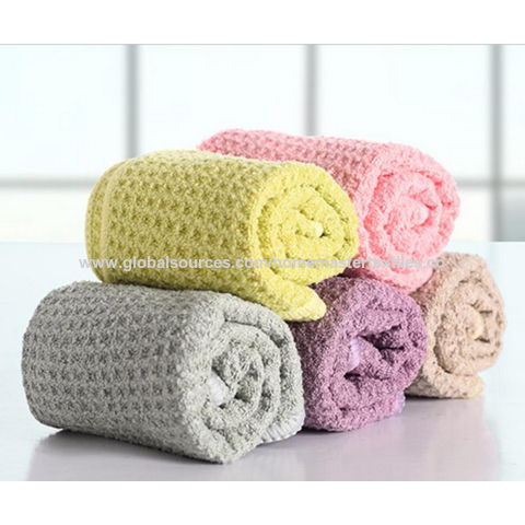 Aniease Microfiber Kitchen Towel Super Absorbent Fast Drying Waffle Weave Dishc 
