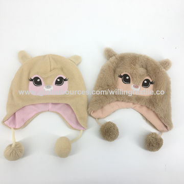 Kids' Fake Fur Stylish Animal Hats 