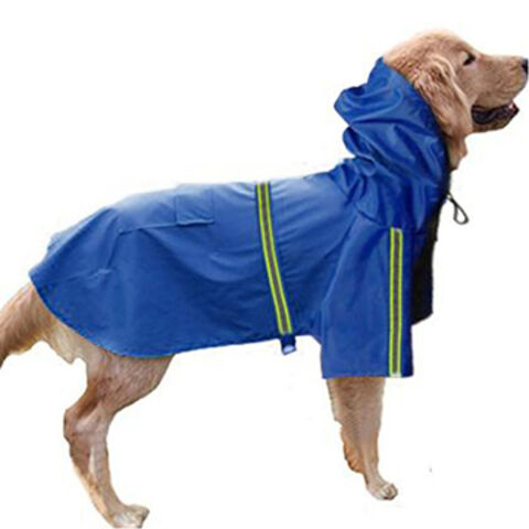 Imperméable pour Petit Chien, Veste de Pluie avec Capuche, Poncho pour Chien 100% Polyester Imperméable