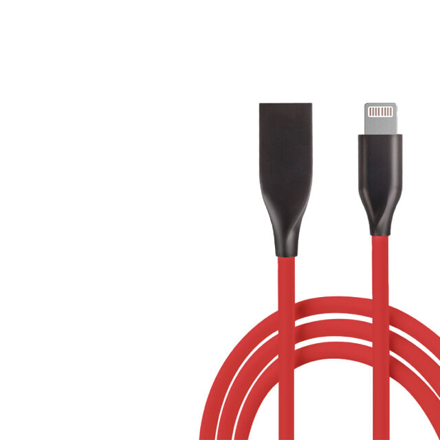 USB 2.0 Lightning Zn-legierter Stecker, Silikonkautschukkabel mit hoher Elastizität und weichem Gefühl