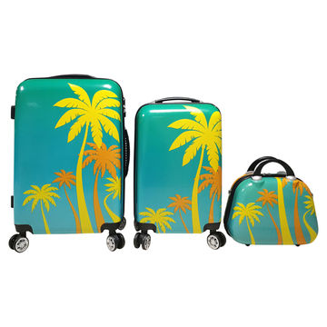 printed hardside luggage