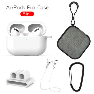 Strong for Sturdy - All-Inclusive Drop Resistance with Anti-Lost Carabiner Red for Airpods Pro Suitable for Airpods Pro FROLAN Airpods Pro Case Cover