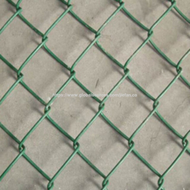 Cerca de tela de arame, abertura de 50 mm, diâmetro do fio de 2,50 mm, superfície revestida de PVC, feita de arame galvanizado