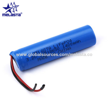 LiFeP04 IFR18650 1400mAh For Electric Toys 1S1P, Lithium Ion Battery ...