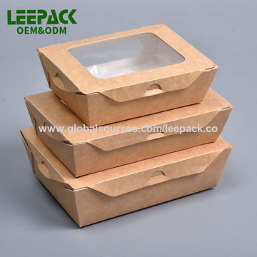 49oz Disposable Kraft Brown Paper Take Out Containers