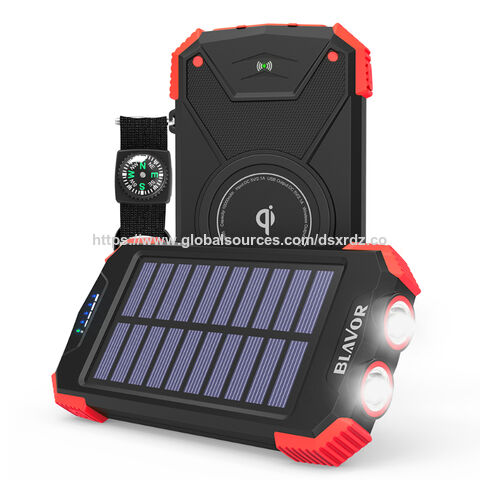 Cargador Solar Portátil 10000mAh, Batería Externa Dual USB para Exteriores - Nuevo for sale at factory direct price