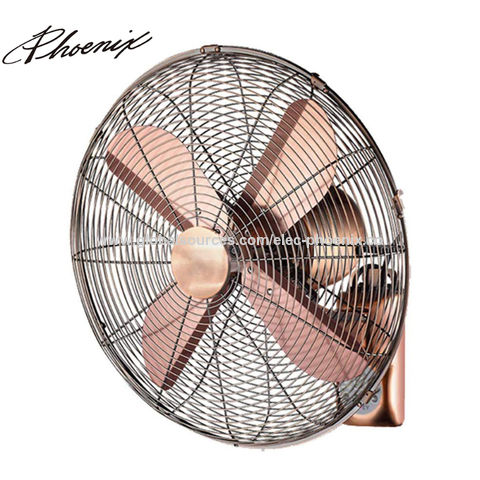 Retro Wall Fan Antique, Oscillating Ceiling Fan With Remote Control