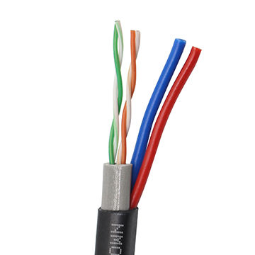 Security Camera Cables Ip Color Cctv Ip Camera Cable, Network Ip Camera Cable (4 Pairs Lan Cable + 2 ...