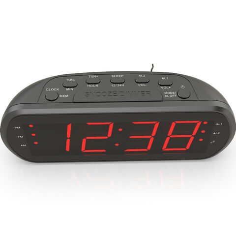 Radio reloj despertador con FM, Bluetooth, AUX, puerto USB para carga - Ideal para mayoristas for sale at factory direct price