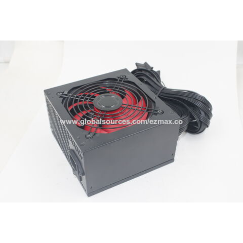PSU ATX 500W dengan kipas 12cm, sarung hitam