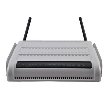 4 LAN ports ADSL2+ modem router, 300Mpbs wireless router RJ11 port ...