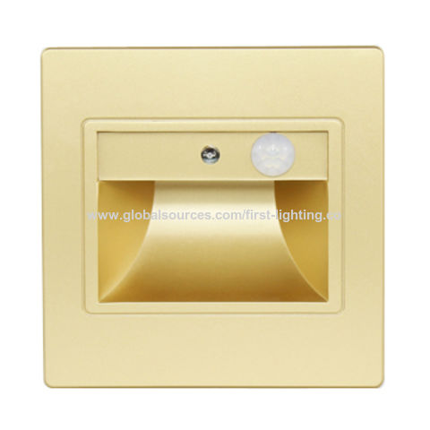 Luminárias de parede LED, Arandela de parede com sensor, Luminária de jardim exterior, 3W, Estilo embutido, Liga/Desliga automático for sale at factory direct price