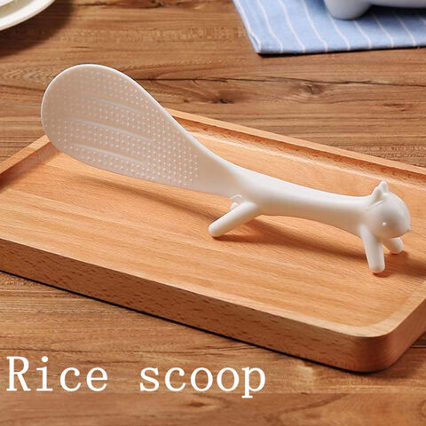 1 Cute Squirrel Shaped Non Stick Standing Rice Spoon Paddle Spoon Kitchen Tools