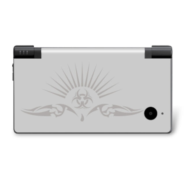 NDSi Metallic Sticker mit individuellem Logo, Text und Anleitung, schützt elektronische Geräte