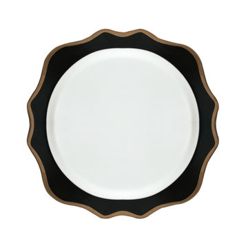 Black ceramic dinner plates for sale