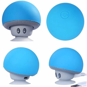 Altavoz de champiñones, altavoz portátil, mini altavoz inalámbrico Bluetooth con ventosa