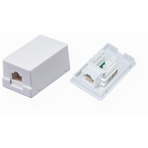 صندوق إنترنت سطحي بـ 1 منفذ، مع موصل Keystone، شهادة CE، UL، ROHS، REACH for sale at factory direct price