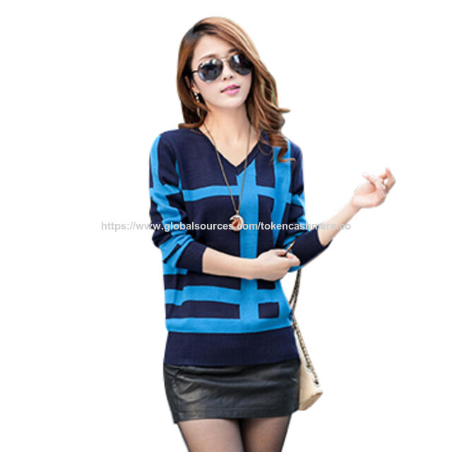 Pull d'hiver pour femme, pull tricoté, 20% cachemire 80% soie - Pulls de haute qualité en gros