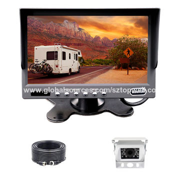 2 CH Rear View System with 7'' LCD Monitor, Car Rearview system 7'' TFT ...