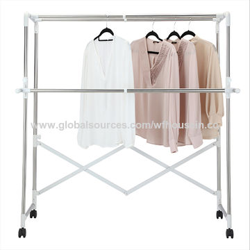 Buy Wholesale China Extendable And Foldable Clothes Drying Rack,heavy Duty  Clothes Drying Rack,easy To Move And Storage. & Clothes Drying Rack at USD  15