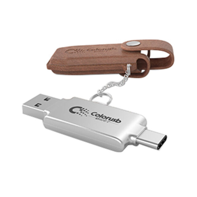 USB-Speicherstick Typ-C aus Leder
