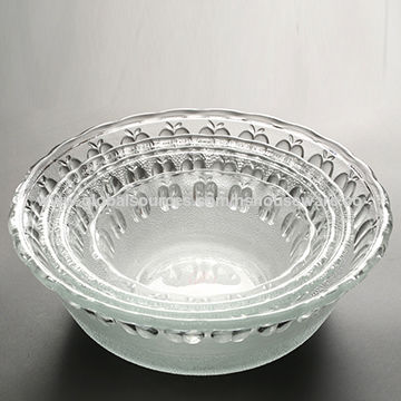 Buy Wholesale China Big Glass Salad Bowl With Classic Design And