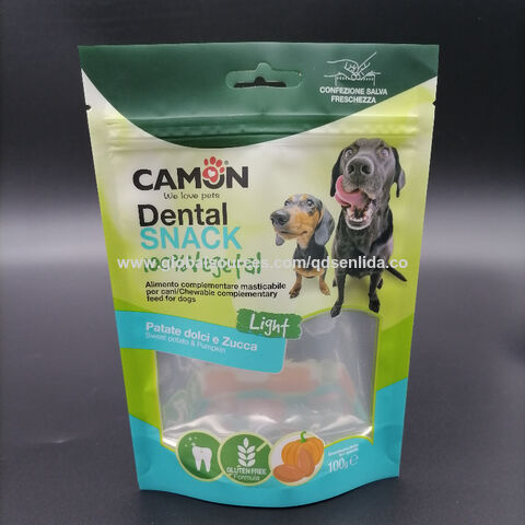 Pet Food Zipper Lock Packaging Pouch With Transparent Window