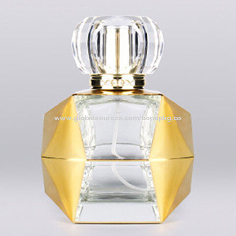 100ml Factory Outlet High Quality Gold Crown Cap Diamond Glass