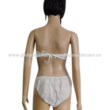 Disposable Underwear Set, Disposable Bras and Thong Panties for SPA, Disposable  Strapless Underwear Spray - China Underwear and Sexy Underwear price