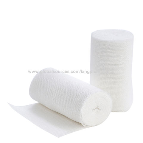CE Certified Breathable Wound Gauze Bandage Roll Cotton Mesh