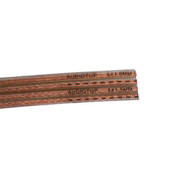 Fio de alto-falante plano 4C 12AWG para carro, cabo de alto-falante automotivo for sale at factory direct price