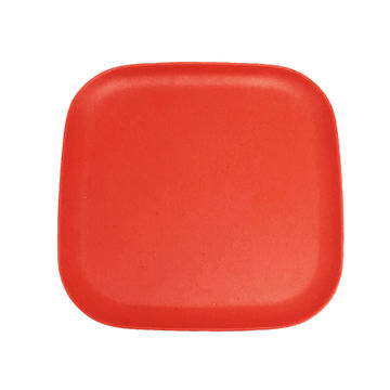 Blanc. Lot De 50 Assiettes Jetables Carrées En Canne à Sucre 16 Cm