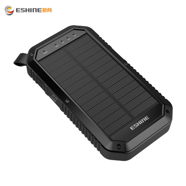 Cargador Inalámbrico Portátil Solar 10000mAh 5V2A para Exteriores con Luz LED for sale at factory direct price