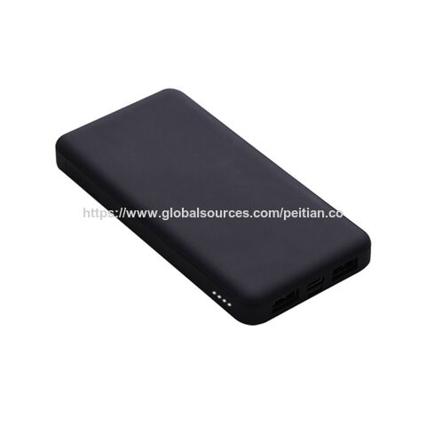 10000mAh Wireless 5W Powerbank mit großer Kapazität, Micro-USB/Typ-C-Eingang & Dual-USB-Ausgang