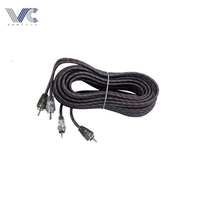 Cable RCA flexible transparente esmerilado de PVC de alta calidad 2R-2R for sale at factory direct price