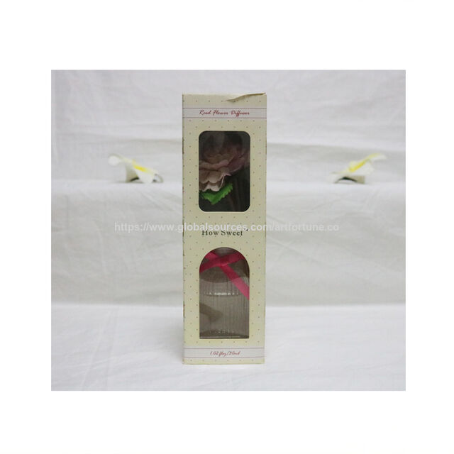 Difusor de caña de 30ml para flores en caja de regalo con sello dorado para decoración del hogar for sale at factory direct price