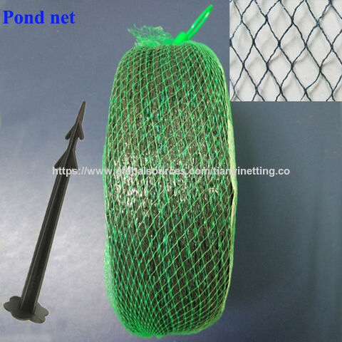Pe 25gsm Green And Black Color Pond Net,6x12m,cover The Pond,avoid The ...