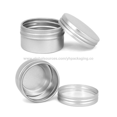 Custom Wholesale Silver 100g Aluminum Jar Aluminum Tin Cans Aluminum  Cosmetic Jar - China Cosmetic Packaging, New Design Aluminum Jar