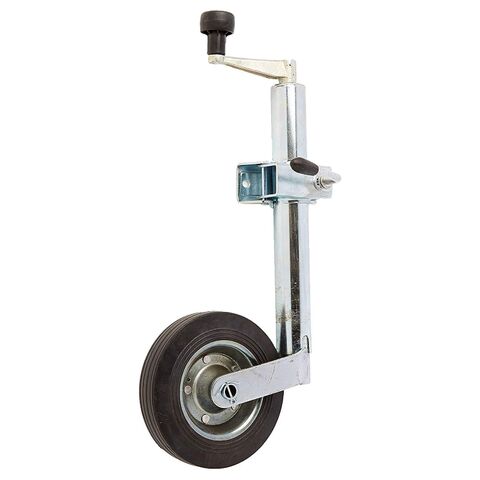 Trintion Jockey Wheel 34mm Rubber Wheel for Small Trailers Small/Lightweight Caravans and Trailer Tents 