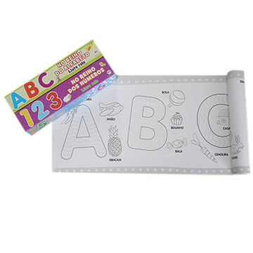 Feutres Coloriage Enfants Rouleau De Coloriage Géant Enfant (480 Cm) Avec Crayons Et Autocollants - Activité Créative, Motricité, Amusement