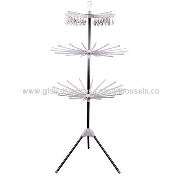 Buy Wholesale China Stand Towel Rack With 24 Pegs And 32 Hanging Bars.towel Drying  Rack & Clothes Drying Rack at USD 6