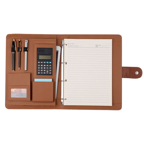 PU Leather A4 File Folder Document Holder Portfolio Envelope