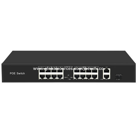 16CH 10/100Mpbs+2G+1*SFP 10/100/1000Mpbs Up Link 300W DC 48- 52V Output ...