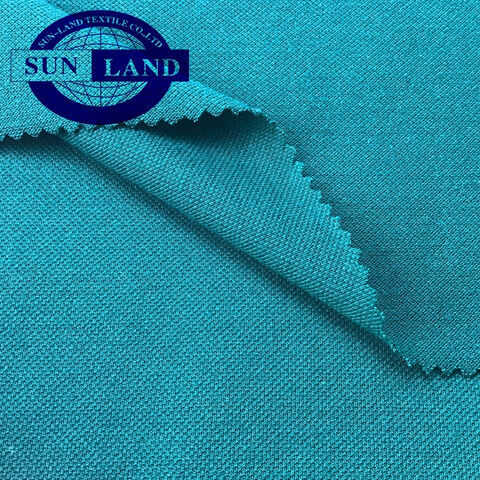 Hot Sale 100% Spun Polyester Single Pique Fabric For Polo Shirts