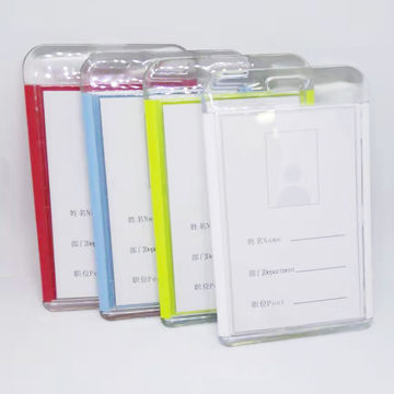 China Supplier Hot Sell Acrylic Id Card Holder And Badge Holder