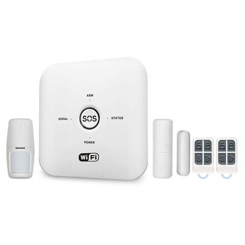 KIT ALARMA WIFI+GSM+PSTN TUYA SMART SIRENA Y SENSORES INALAMBRICOS