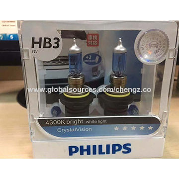 Buy Wholesale China Automotive Halogen Bulb Philips Hb3 Premium  Vision,iso9001:2000-certified & Automotive Halogen Bulb at USD 15