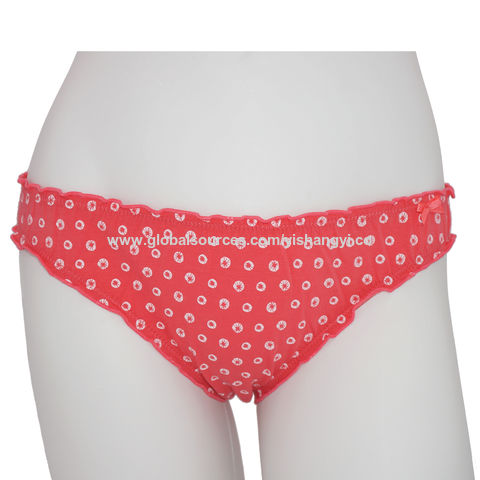 Buy Wholesale China Girls Ruffled Panties,ladies Underwear & Panties Oem  Odm Services at USD 0.8