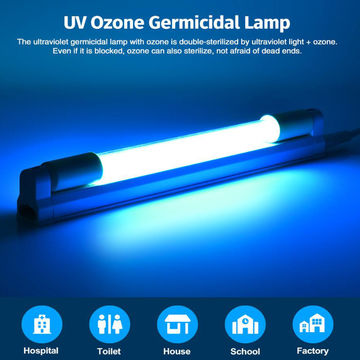 8W 110V T5 UV Disinfection Lamp UVC Ozone Ultraviolet Germicidal Light Bulb 